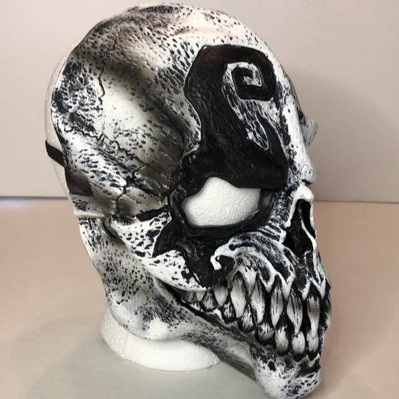 California Costume Collectors Halloween Mask Skeleton Skull Reaper Rubber Latex - Picture 2 of 5